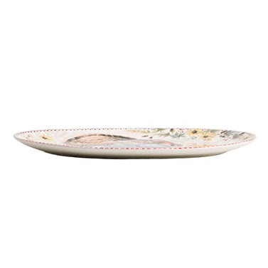 Bico Blessing Season Ceramic 19 inch Oval Platter, Microwave & Dishwasher Safe