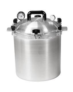 All American 1930: 25qt Pressure Cooker/Canner (The 925) - Exclusive Metal-to-Metal Sealing System - Easy to Open & Close - Suitable for Gas, Electric, or Flat Top Stoves - Made in the USA