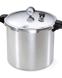 Presto 01781 Pressure Canner and Cooker, 23 qt, Silver & 01755 16-Quart Aluminum canner Pressure Cooker, One Size, Silver