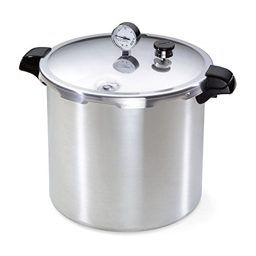 Presto 01781 Pressure Canner and Cooker, 23 qt, Silver & 01755 16-Quart Aluminum canner Pressure Cooker, One Size, Silver