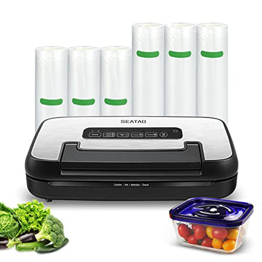 SEATAO Vacuum Sealer Vacuum Bags Sealer Vacuum Canister 3-Piece Set