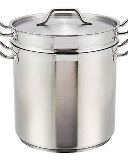 Winware Stainless 20 Quart Steamer/Pasta Cooker with Cover