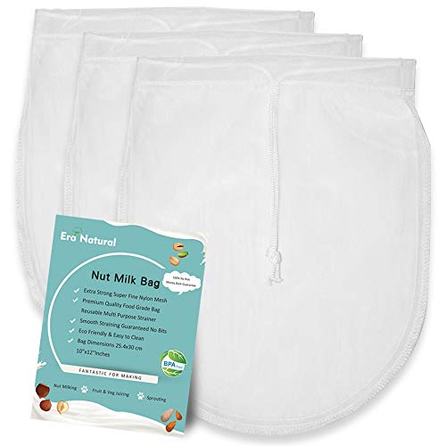 Nut Milk Bag Reusable 3 Pack 12