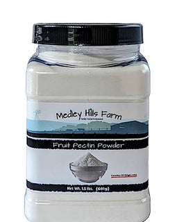 Fruit pectin Powder by Medley hills farm 1.5 Lbs. in Reusable Container - Premium Fruit pectin for canning jam or Jellies - 100% Natural & Vegan - Made in USA