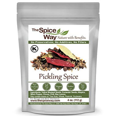 The Spice Way Pickling Spice - (4 oz) seasoning made from spices for pickles, canning, corned beef and even pastrami